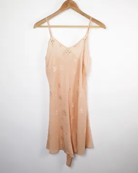 1920's Peach Silk Step-In