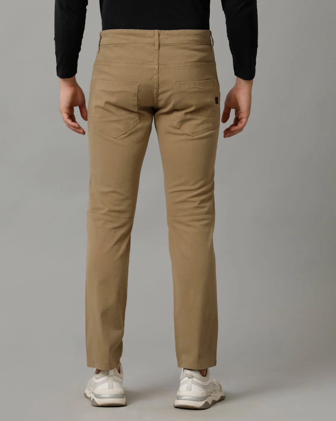 BROWN NON DENIM COTTON PANTS