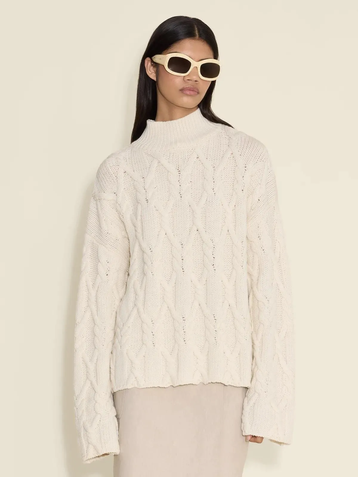 Chunky Cable Turtleneck