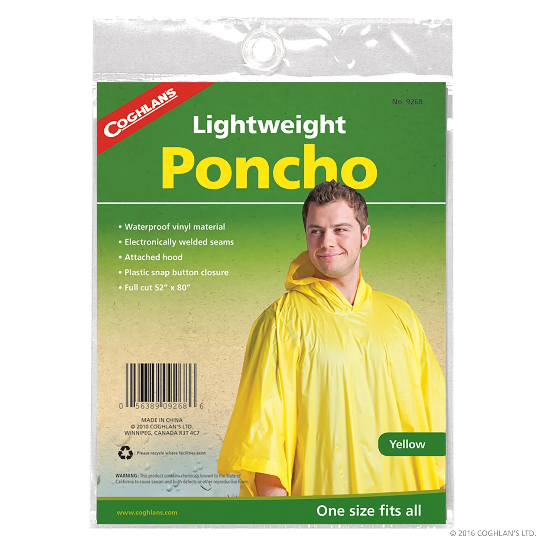 Cog Poncho-Yellow