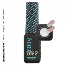 Easy Off Milky White Mini Top Gel by 2MBEAUTY