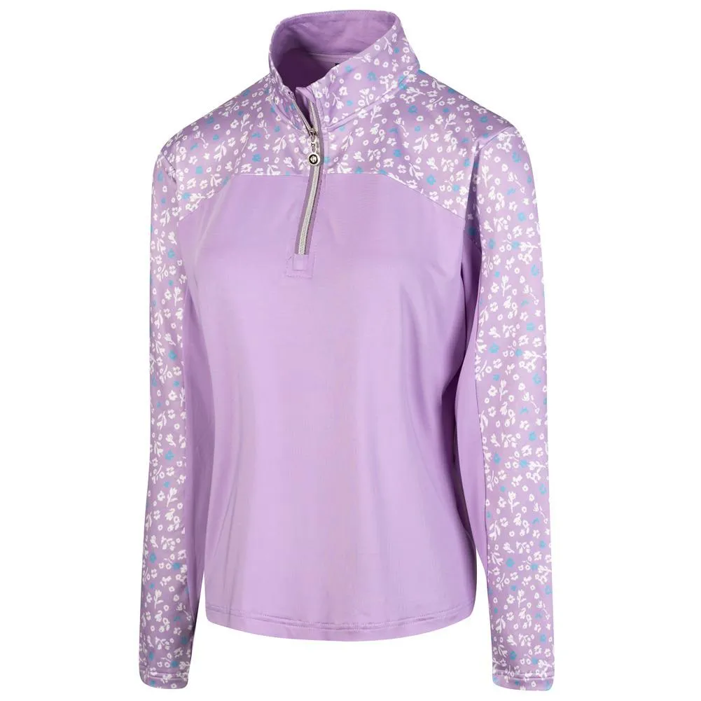 Floral Contrast Printed Top Layer