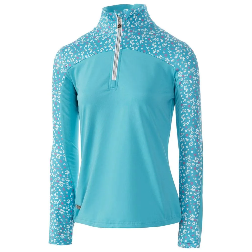 Floral Contrast Printed Top Layer