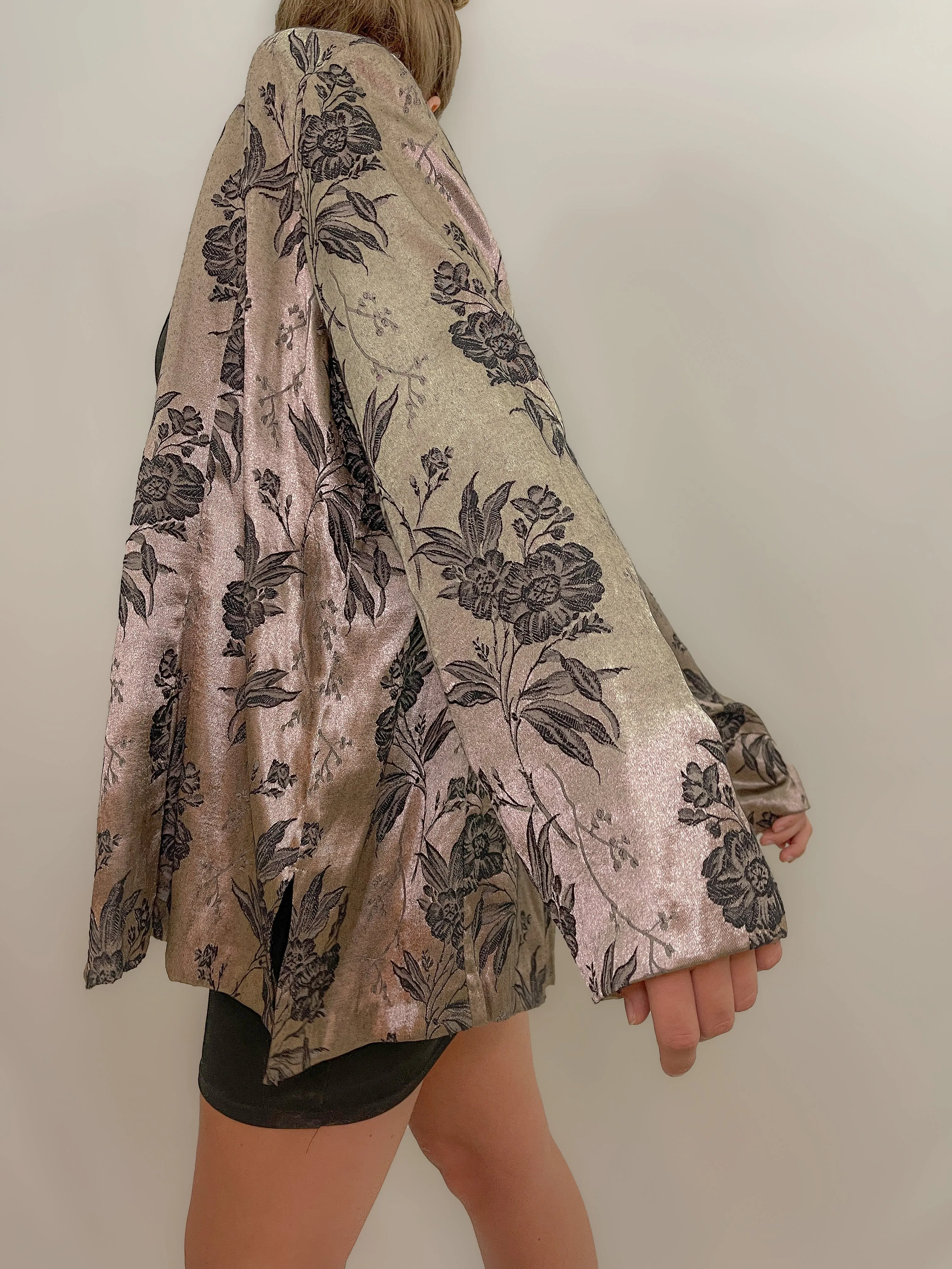 Floral Satin Overshirt