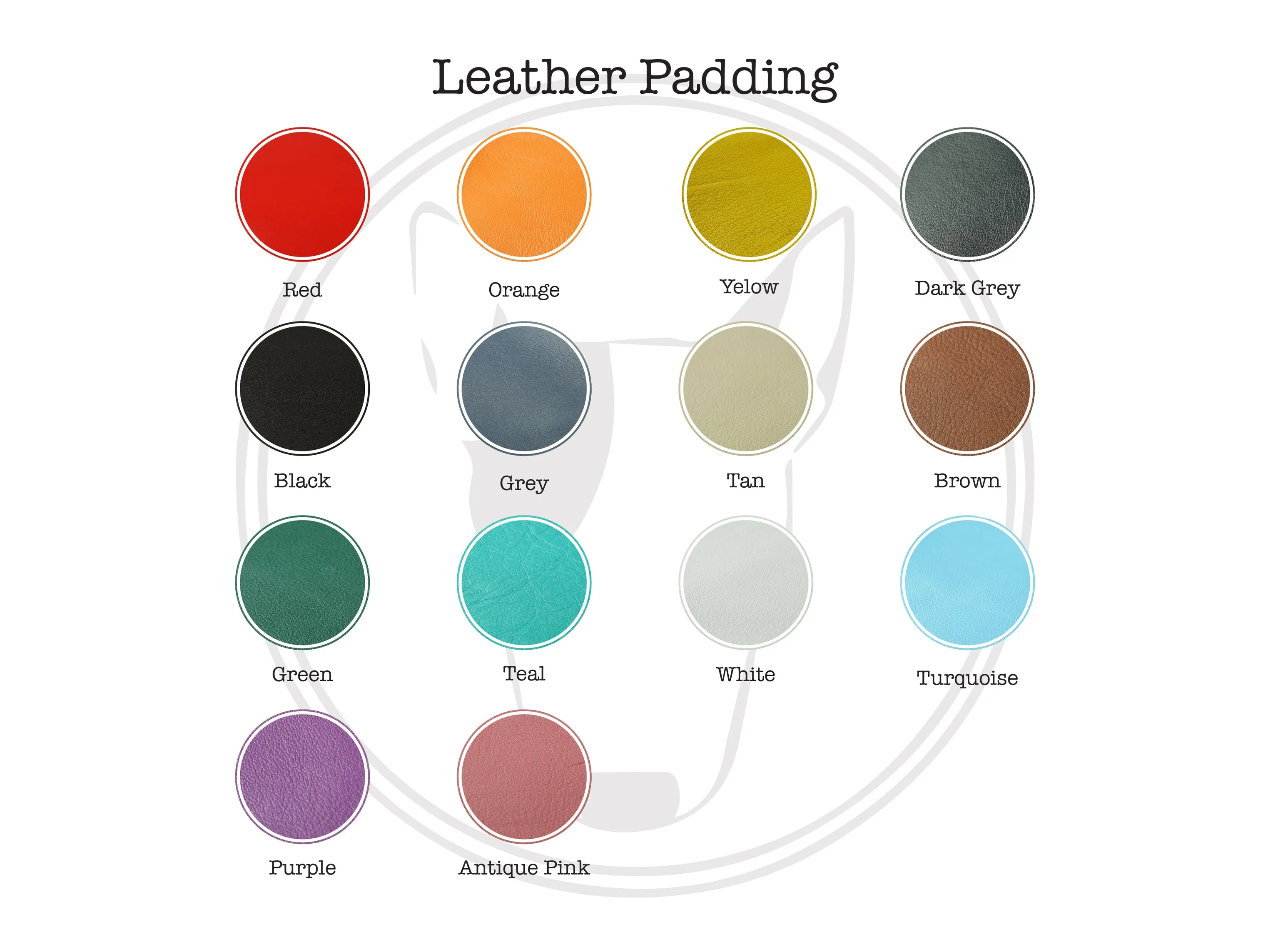Fully Customizable Padded Leather Dog Collar