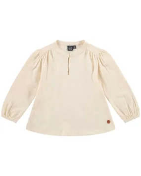 Girls Long Sleeve T-Shirt in Creme