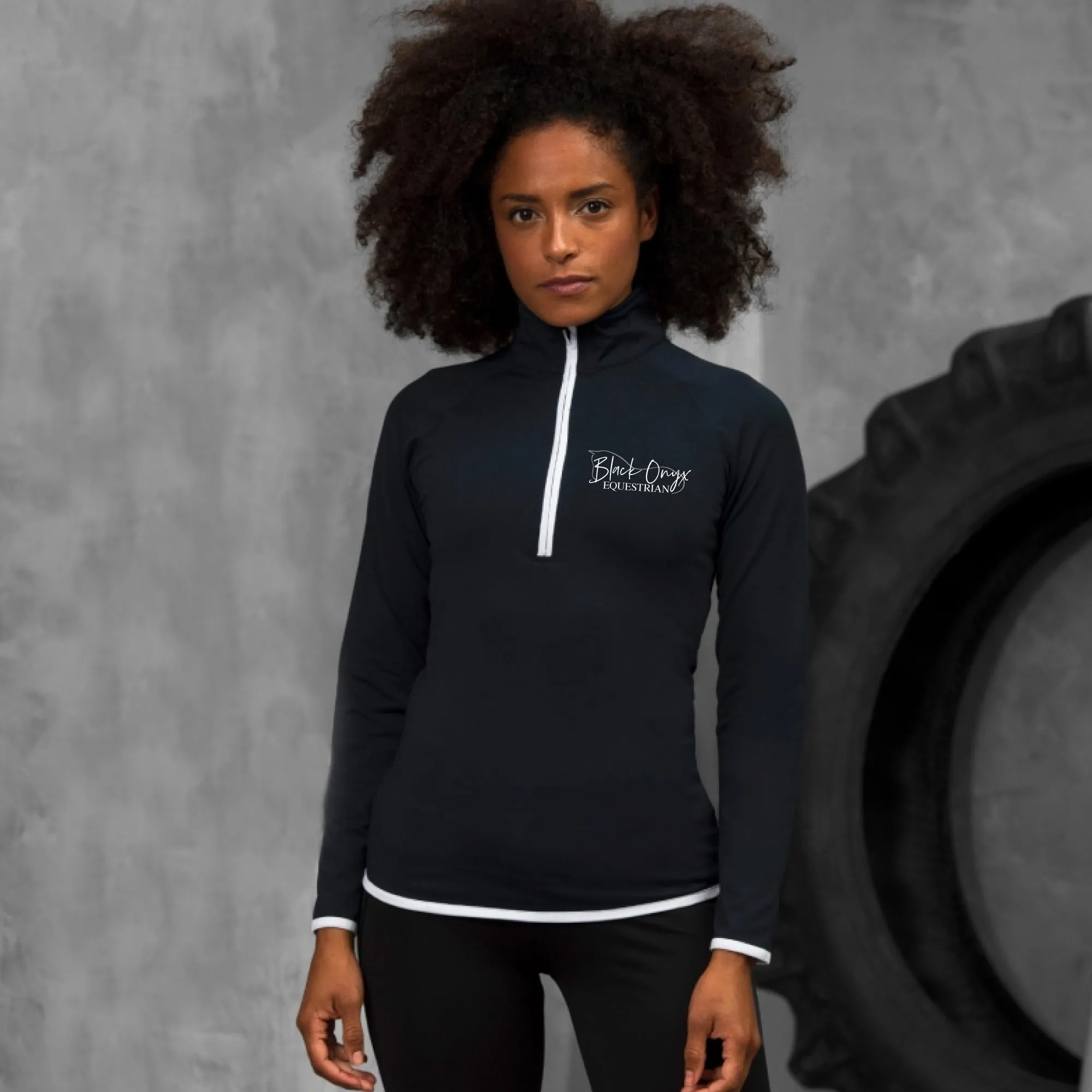 Ladies Technical Stretch Base Layer - Navy