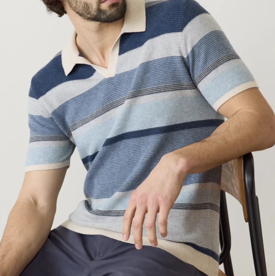 Liam Sweater Polo - Blue Multi