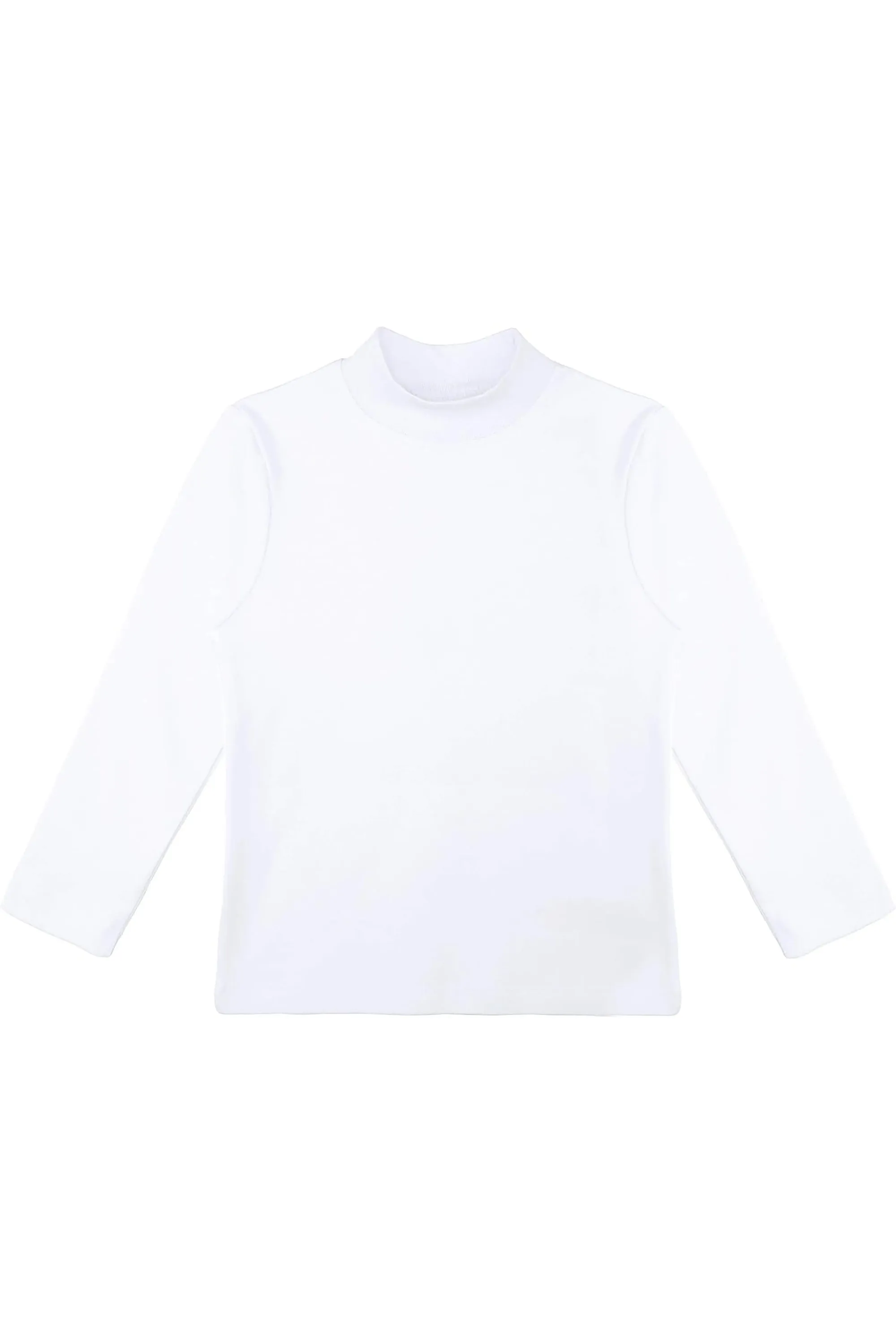 Little Girls Cotton Basic Mock-Neck T-Shirt & Leggings Set
