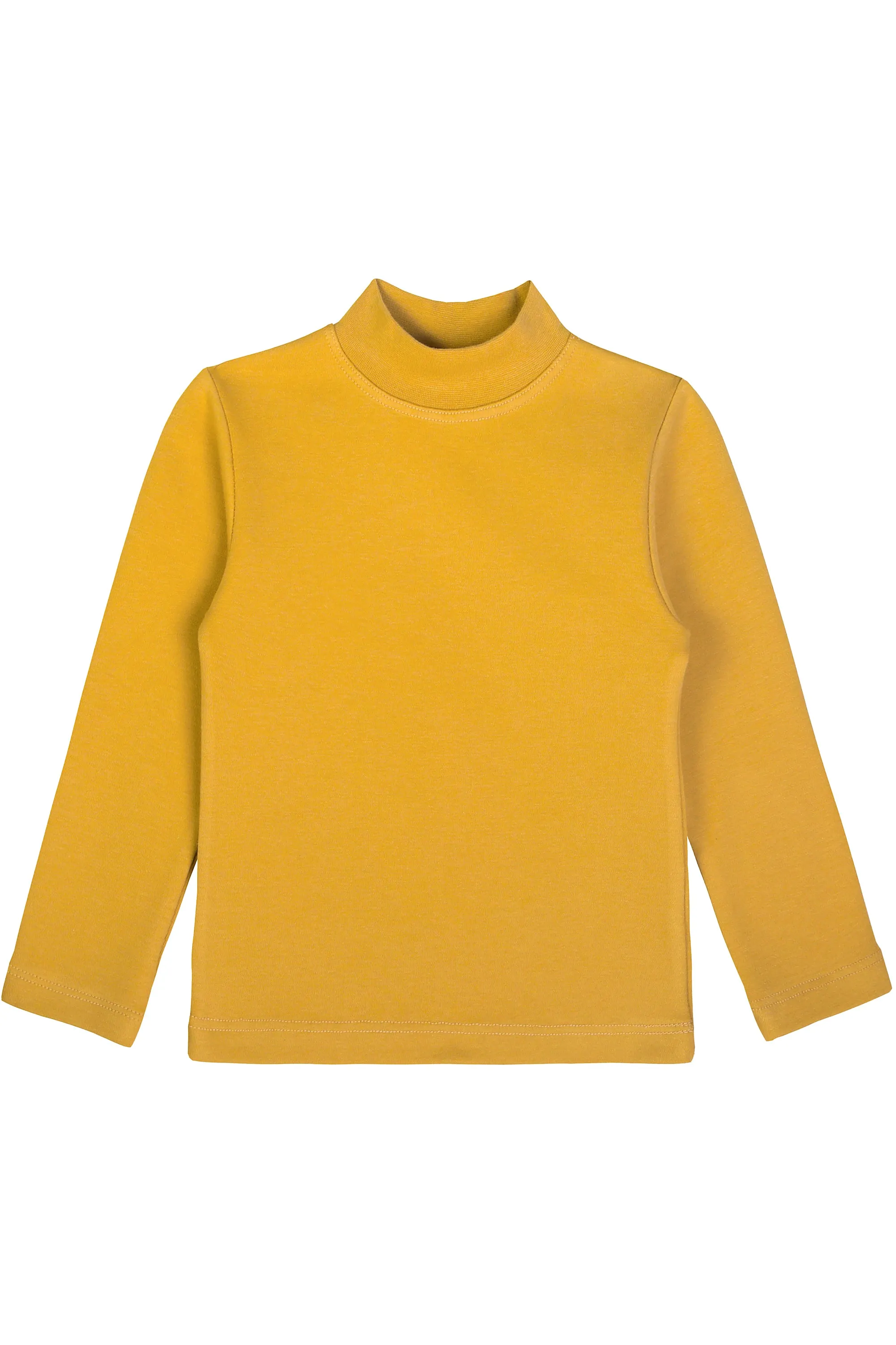 Little Girls Cotton Basic Mock-Neck T-Shirt & Leggings Set
