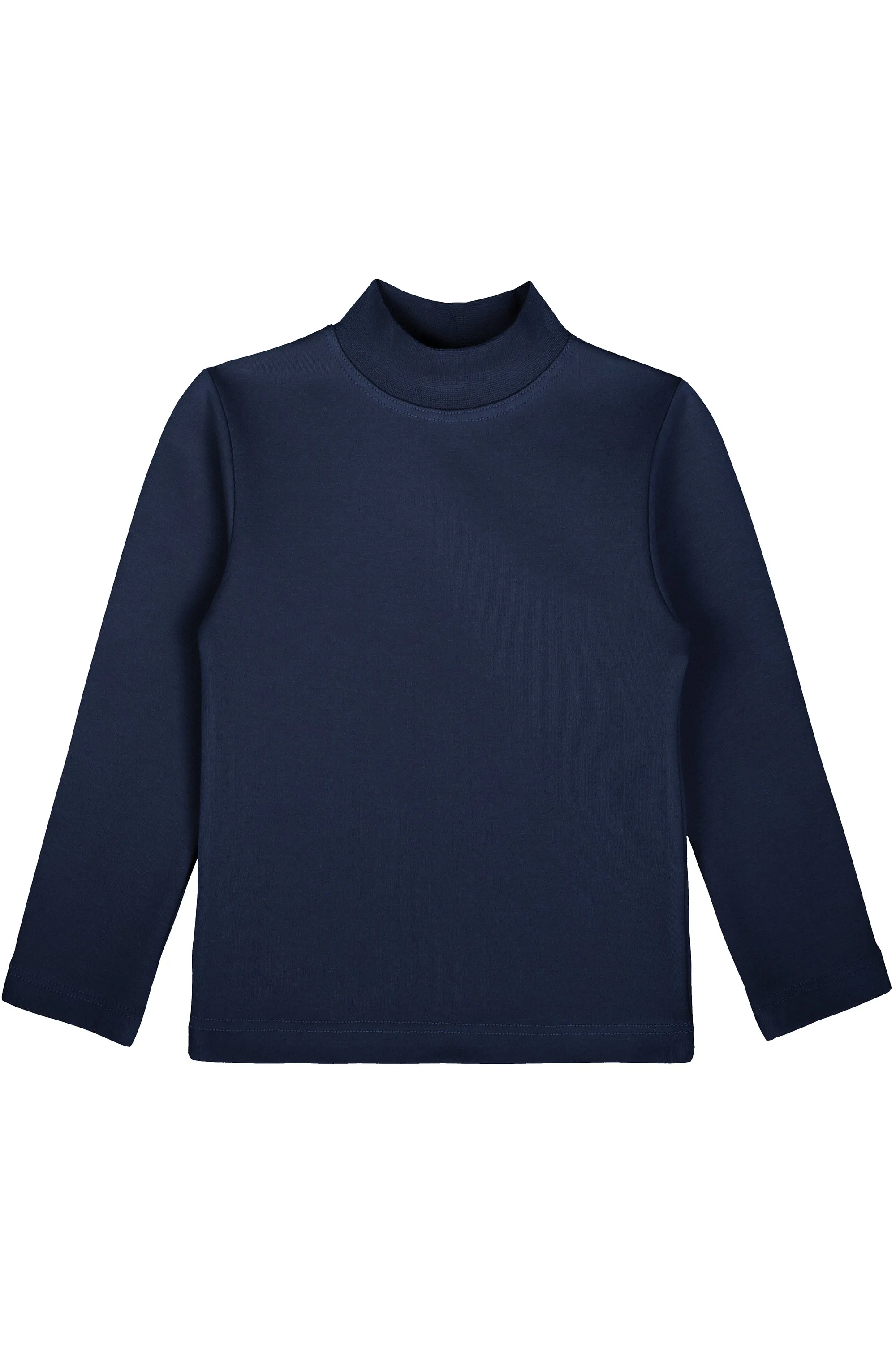 Little Girls Cotton Basic Mock-Neck T-Shirt & Leggings Set