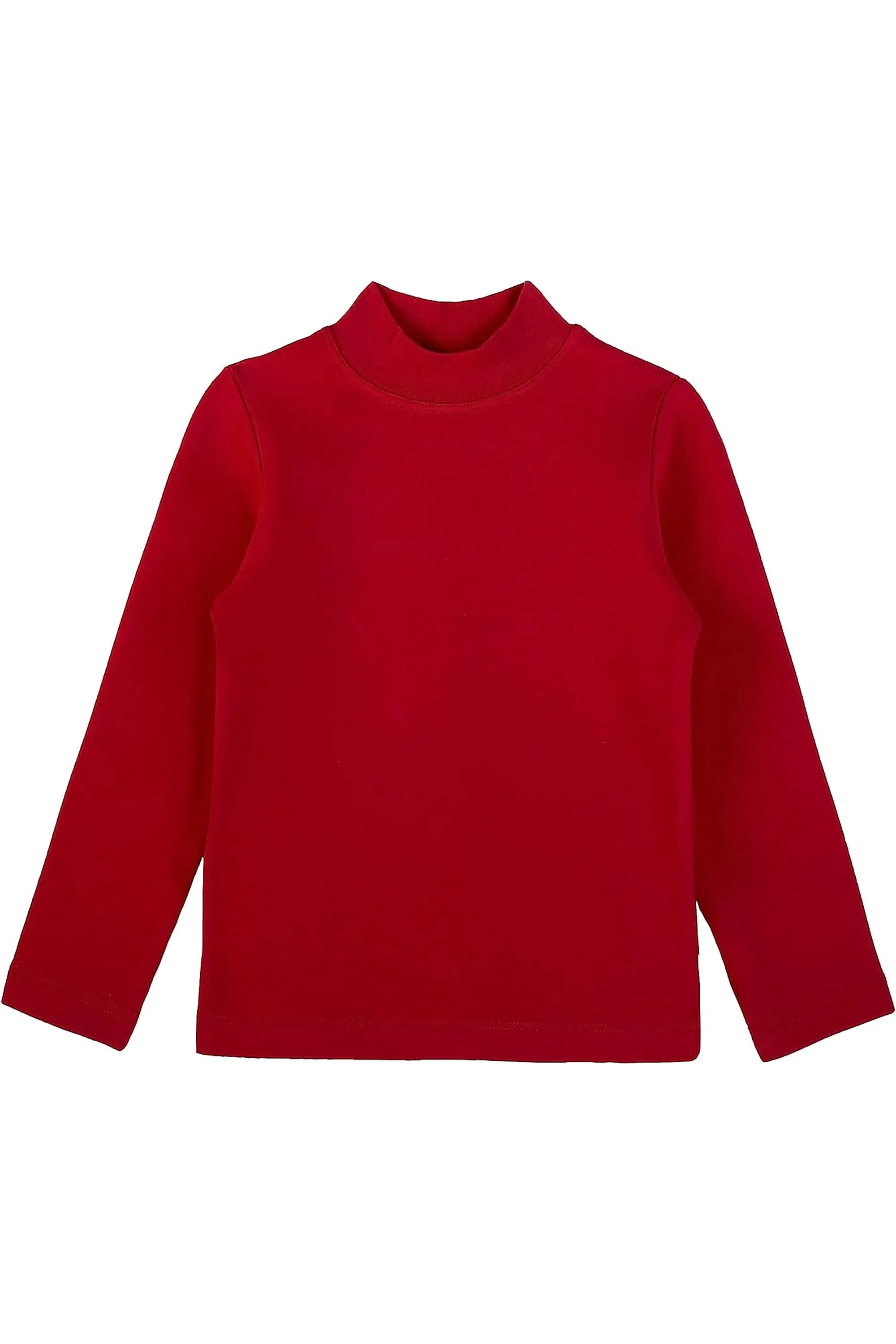 Little Girls Cotton Basic Mock-Neck T-Shirt & Leggings Set