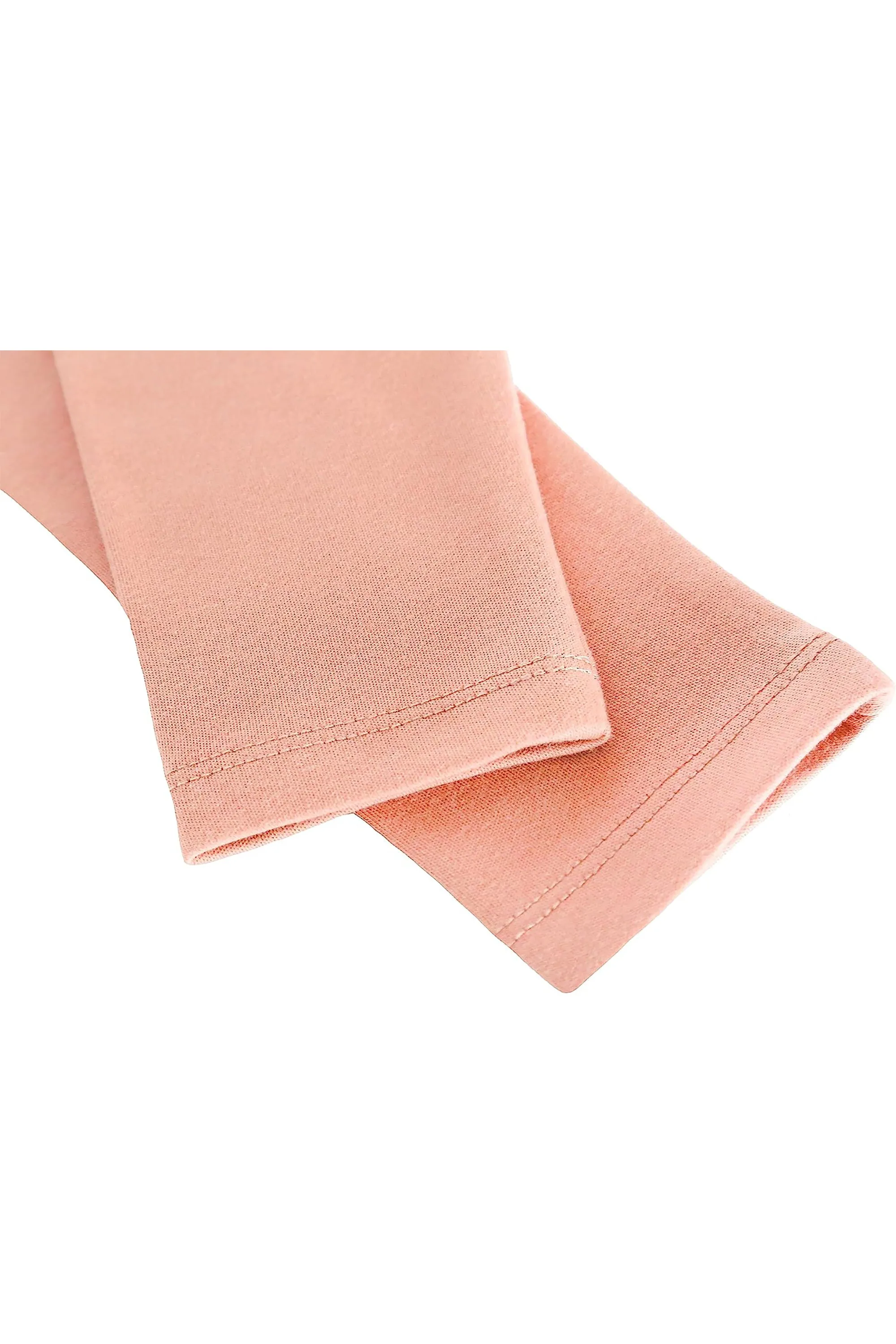 Little Girls Cotton Basic Mock-Neck T-Shirt & Leggings Set