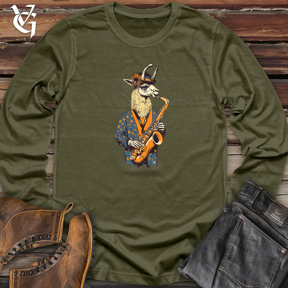 Llama Saxaphone Long Sleeve