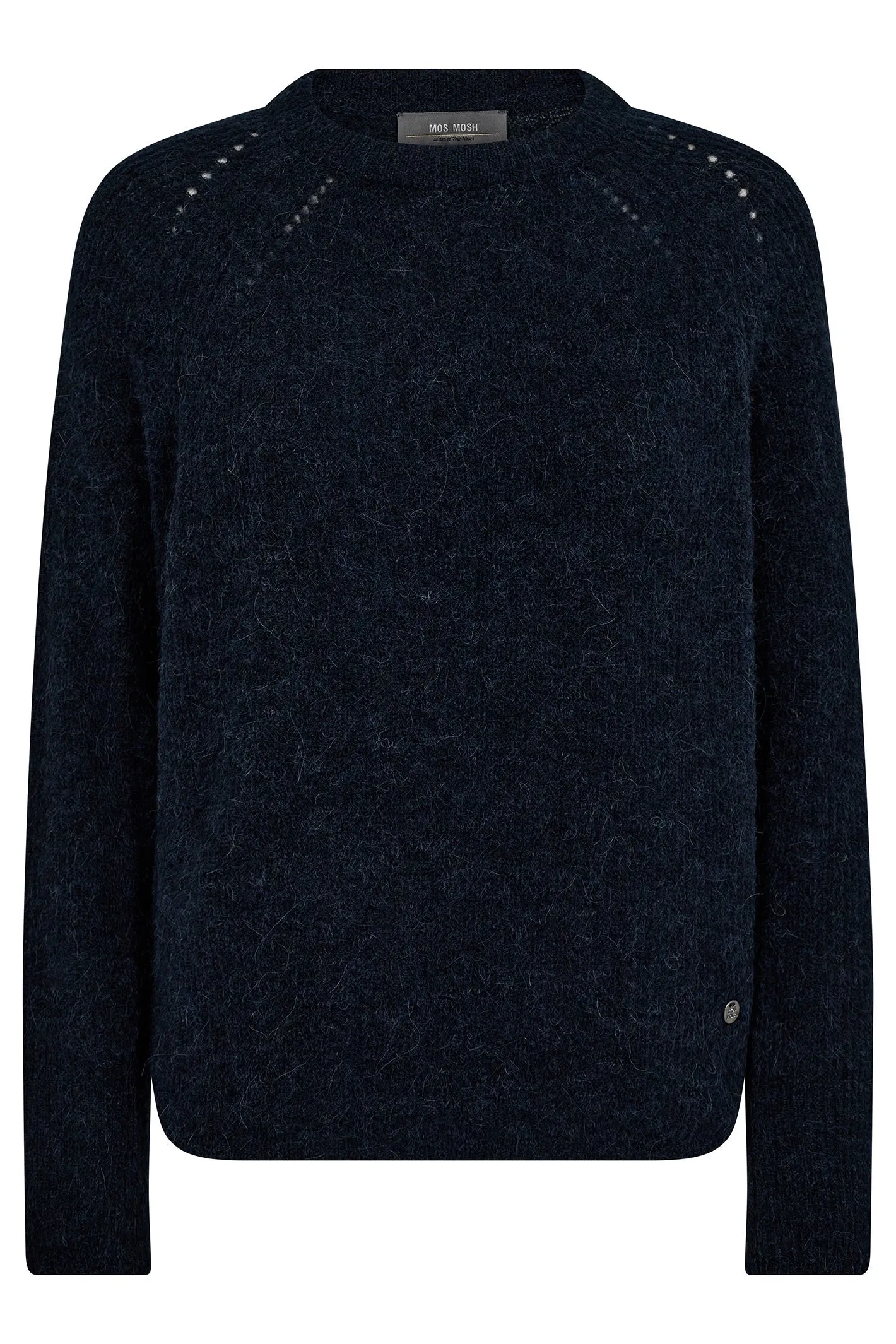 Mos Mosh 165670 Micro Chip Salute Navy Tammy Thora Knit Jumper