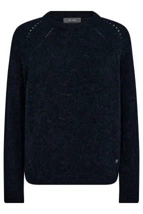 Mos Mosh 165670 Micro Chip Salute Navy Tammy Thora Knit Jumper