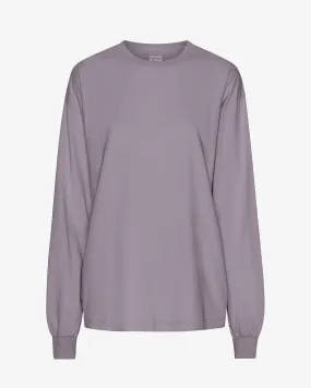 Oversized Organic LS T-Shirt - Purple Haze