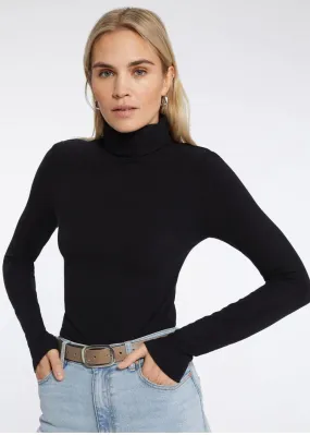 rib essential turtleneck top