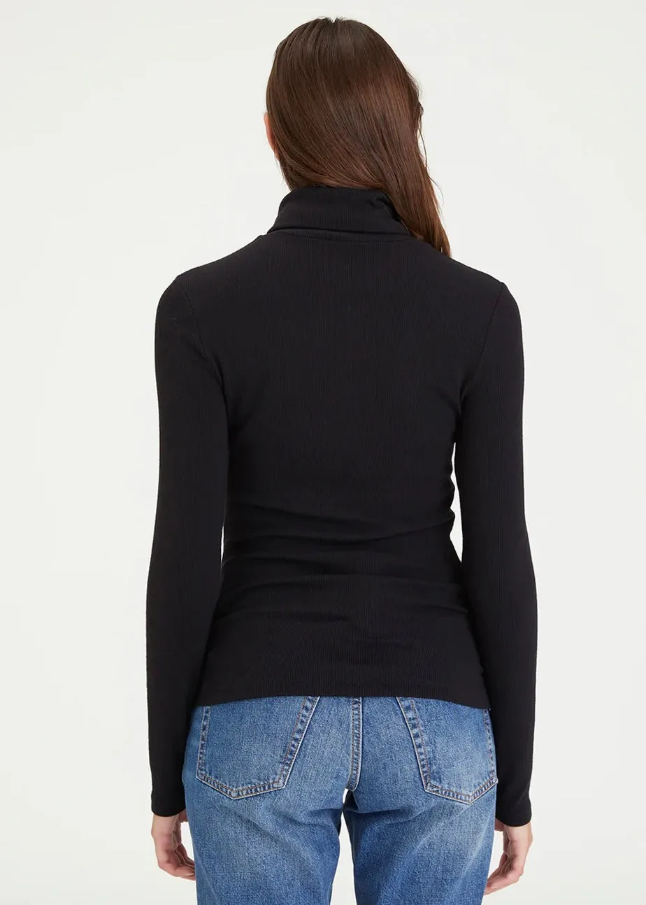 rib essential turtleneck top