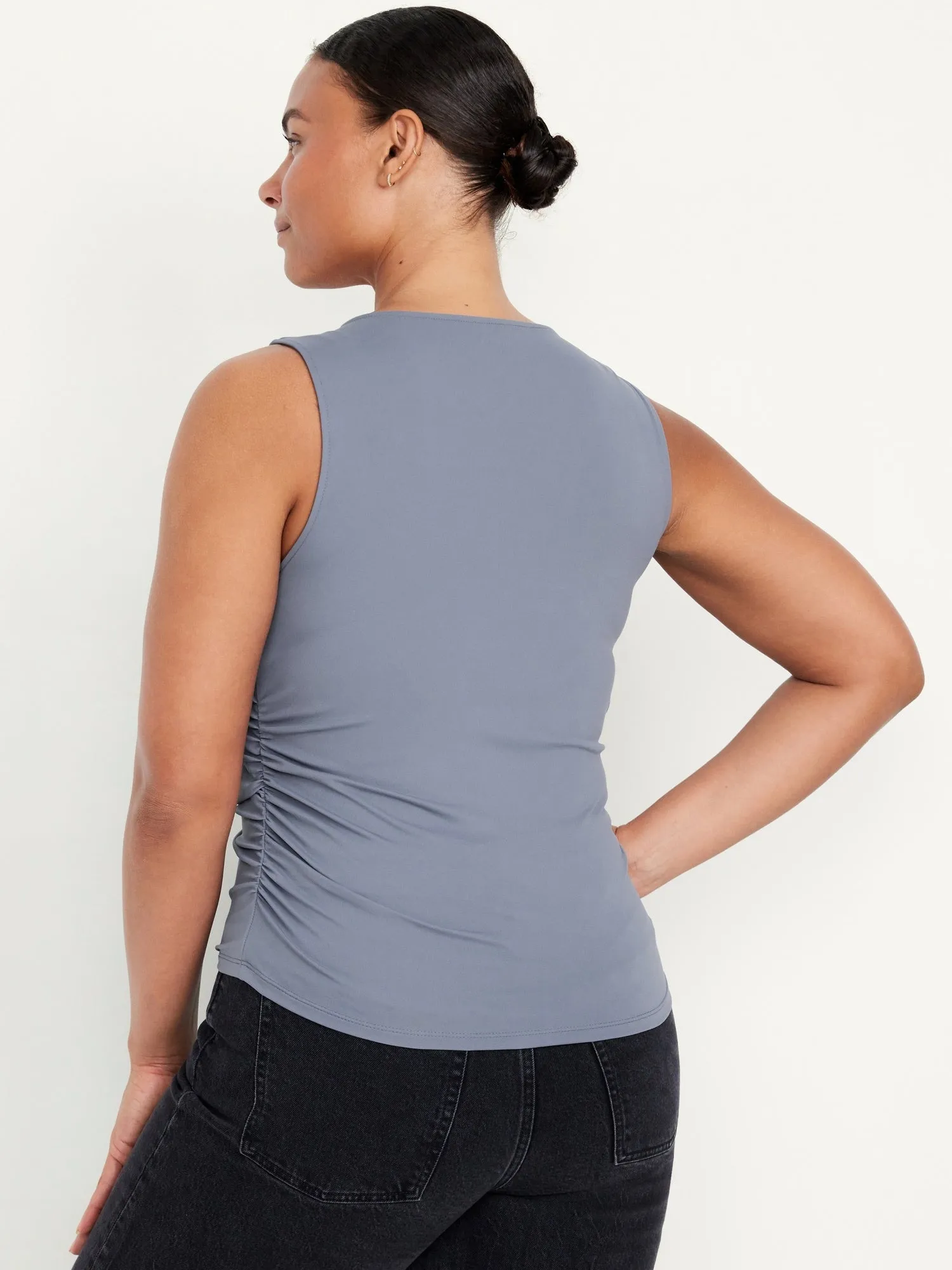 Sleeveless Double-Layer Top