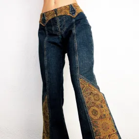 Vintage Tapestry Jeans - Small